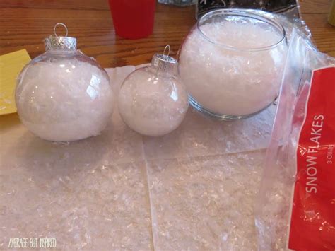 December DIY Challenge - A Clear Ornament Snowman