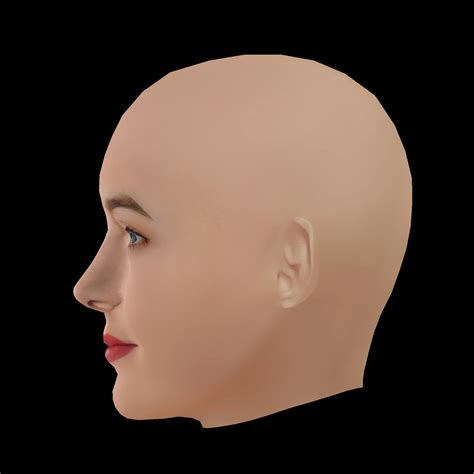 saoirse ronan head  poly head  game  hair  model