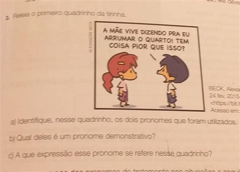 Se Refere Ou Refere Se - c) A que expressão esse pronome se refere nesse quadrinho? - Brainly.com.br
