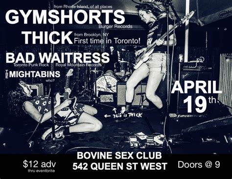 GYMSHORTS & THICK & Bad Waitress & the Mightabins