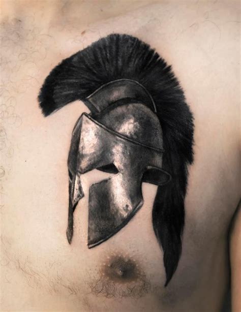 spartan helmet tattoo cover