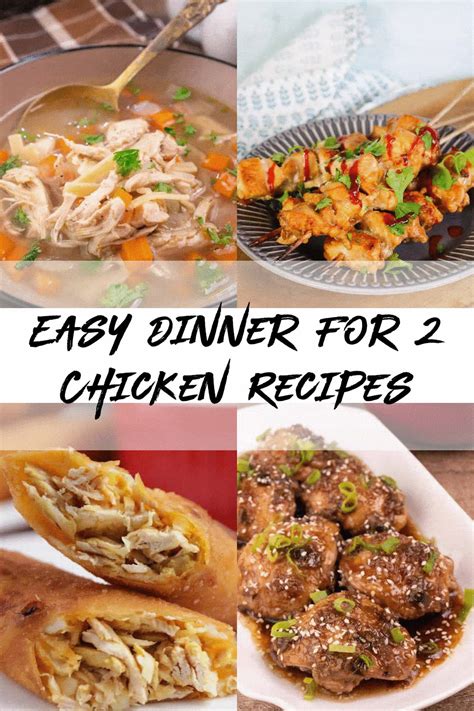 Best Dinner For 2 Chicken Recipes - Easy Quick Cheap Main Dishes