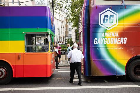 Arsenal Football Club's Vibrant Float in London Pride - The Clear Idea