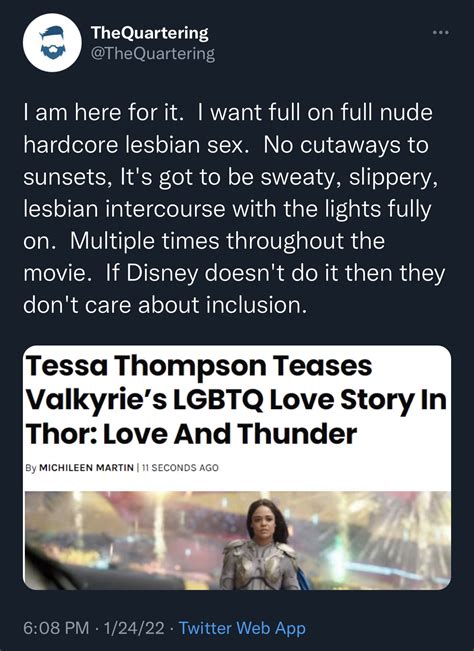 TheQuivering probably watches lesbian porn after being homophobic