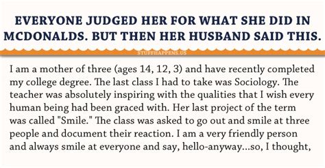 Everyone Judged Her For What She Did In Mcdonalds. But Then Her Husband ...