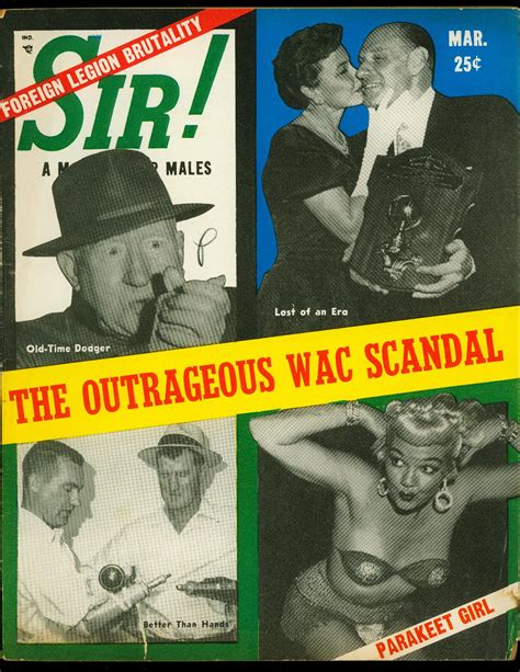 Sir! Pulp Magazine March 1956- Jessica Rogers - Amputees VG: (1956