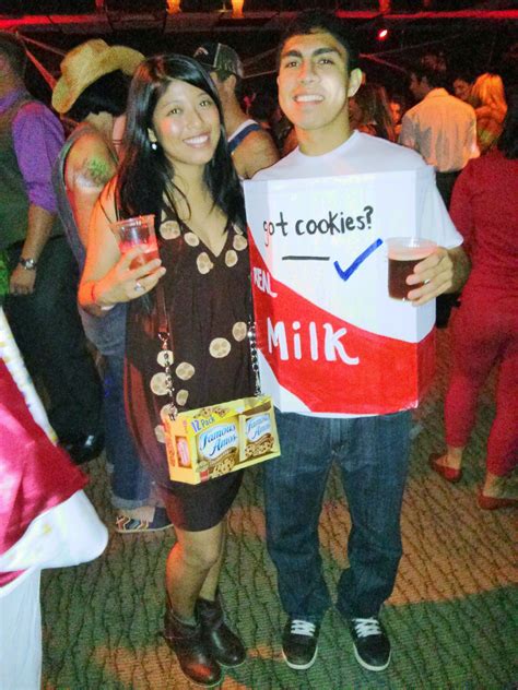 Our homemade halloween costume. Milk & Cookies inspired by Mariah Carey