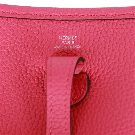 Hermes Evelyne TPM Rose Shocking Maurice Palladium Hardware