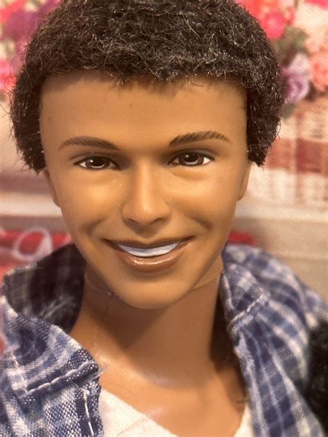 Happy Family Barbie Doll Dad & Son Alan & Ryan African-American Black