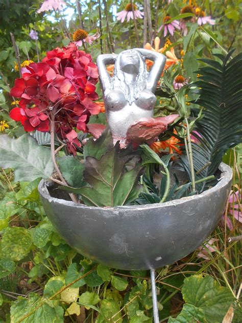 Nude Woman Planter Flowerpot Functional Sculpture Fine Art Outdoor