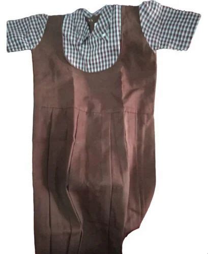 Girls Cotton Brown Kids School Uniform, Size: Medium at Rs 220/piece in ...