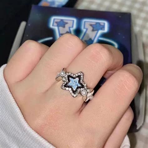 Женское кольцо с жемчугом и пентаграммой | AliExpress