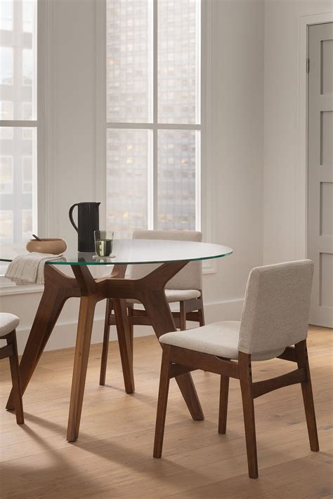 Nosh Chalk Gray Walnut Dining Chair | Dining room furniture modern