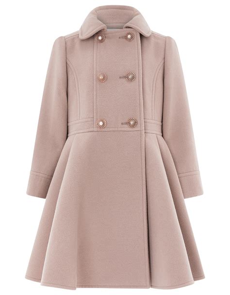 traditional winter coats  girls frilly pretty