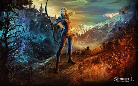 Elves, Archers, Stormfall: Age of War, Bow weapon, HD Wallpaper | Rare