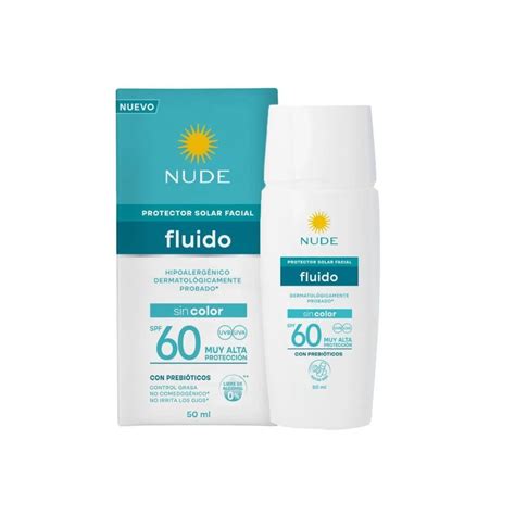 protector solar facial fluido nude cibermake tienda de maquillaje