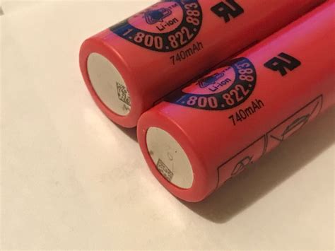 NEW!!! 2 pc SANYO UR 14500 AC Li-ion 740mAh Rechargeable 3.7v FLAT-TOPS ...