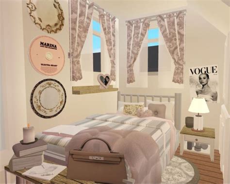 Coquette room *bloxburg* 💕 | Blocksburg room ideas , House decorating ...