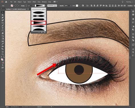 draw human face  illustrator