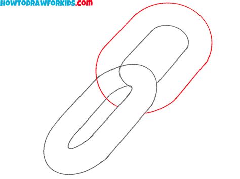 how to draw a chain link