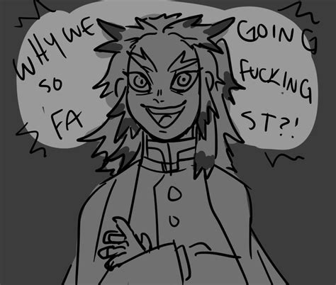 what's happening — Rengoku on the train be like BDKSJNFJ based on...