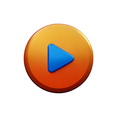 orange play button   blue arrow  png
