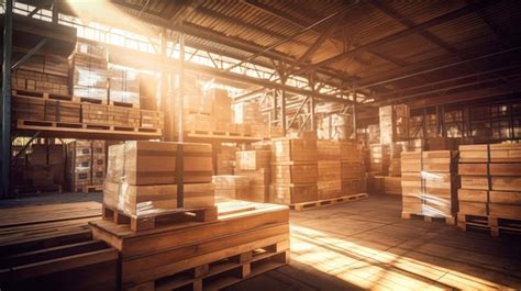 premium ai image interior   warehouse  industrial building