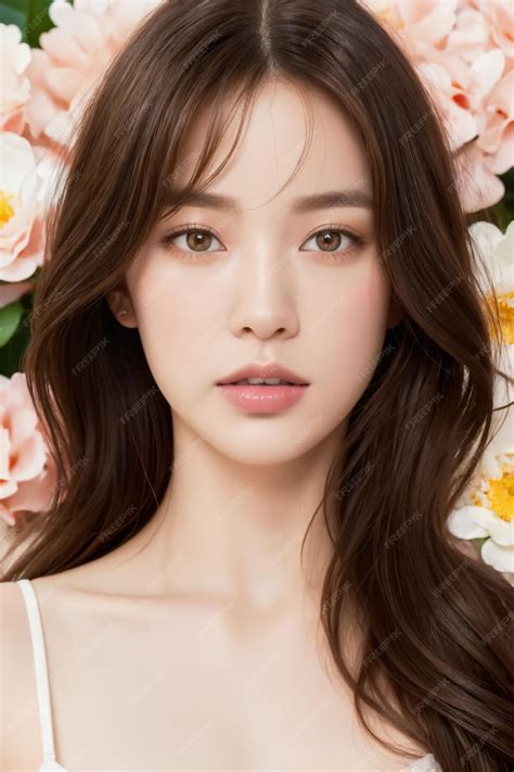 Premium AI Image | Portrait of beautiful Japanese women with mocha