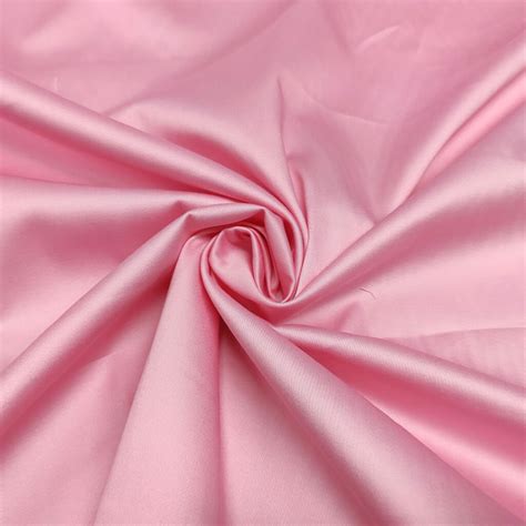 tessuto rasatello  cotone  tinta unita rosa iaia tessuti