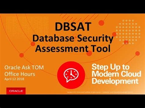 DBSAT, the Database Security Assessment Tool – Database Tutorials & Videos