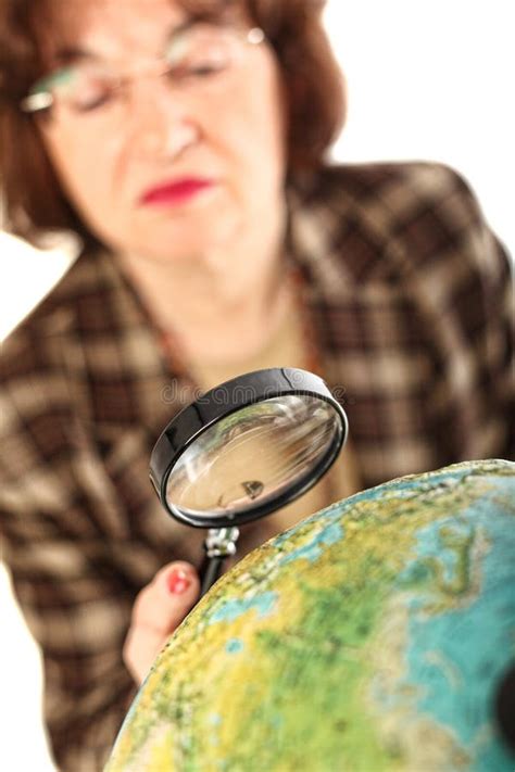 place stock photo image  magnifier casual