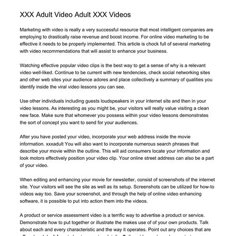 XXX Adult Video Adult XXX Videosbtarf.pdf.pdf | DocDroid