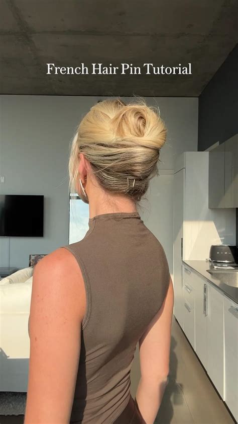 french hair pin tutorial french twist hair hair stylist life french