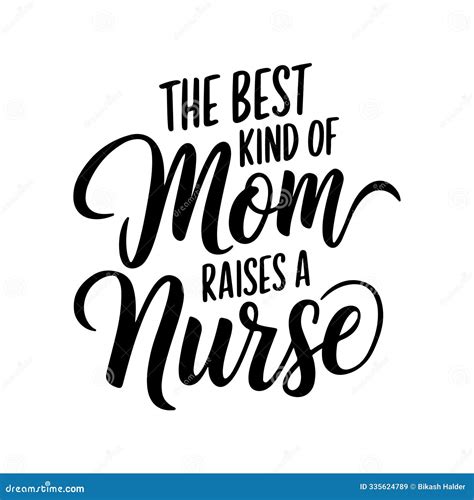 Mom Nurse Typography Art Vector Stock Vector - Illustration of design