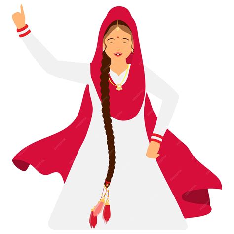 Premium Vector | Indian dancer girl asian weeding dance punjabi girl