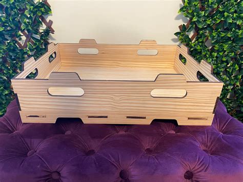 Wooden Modular Stacking Crate Size Large Short - Etsy