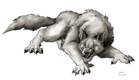 Werewolf colored by Lintufriikki on DeviantArt
