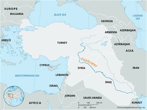 World Map Tigris And Euphrates