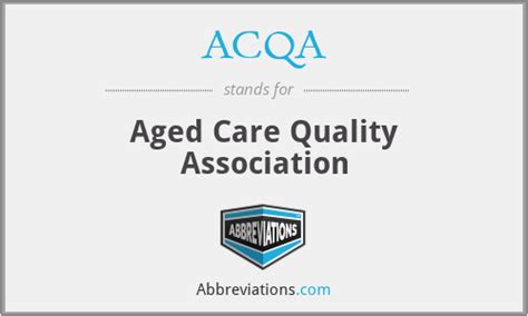 What does ACQA stand for?