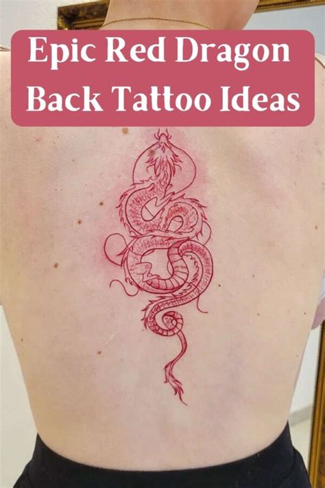 Epic Red Dragon Back Tattoo Ideas - Tattoo Glee