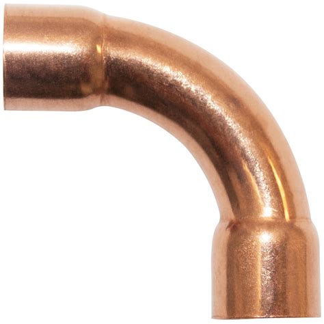 NDL 90 Degree Elbow Long turn 3/8in Copper pipe fittings CxC Sweat ...