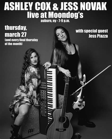 Ashley Cox and Jess Novak at Moondog's (MONTHLY) w/ special guest