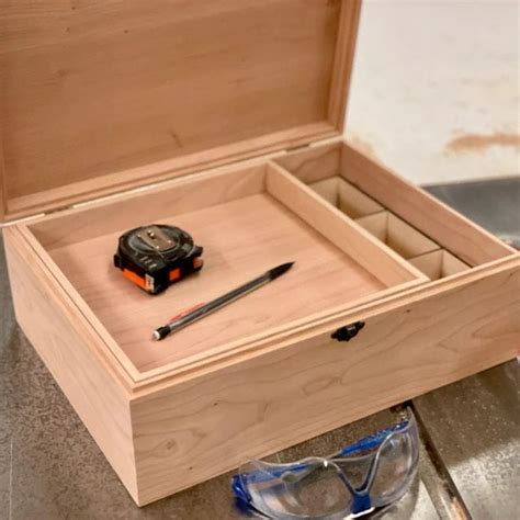 Large Wooden Box with Small Wood Tray-Custom Handmade Wood Boxes – The ...