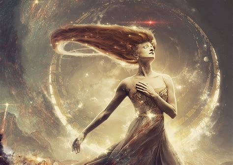 4K, lina, Nebula, Stars, Angel, 4K, inverse, HD HD Wallpaper