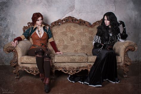 Yennefer and Triss - Ice and Fire by ver1sa on DeviantArt