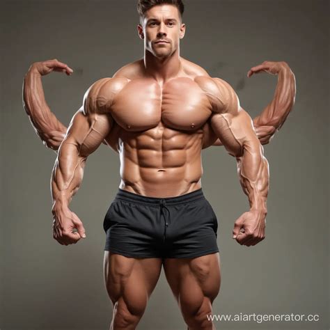 Dynamic Muscle Growth Transformation | AI Art Generator