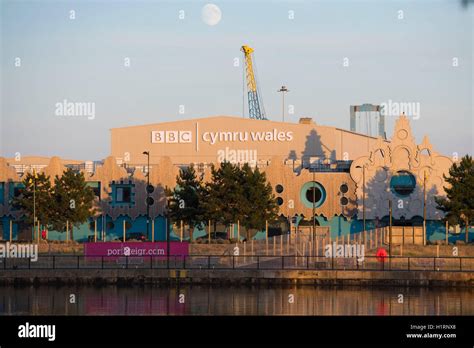 BBC film studios at Roath Lock, Tiger Bay, Cardiff Bay Stock Photo - Alamy