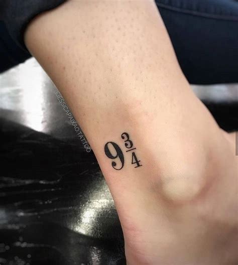 Harry Potter 9 3/4 | Harry potter tattoos, Harry tattoos, Tiny harry