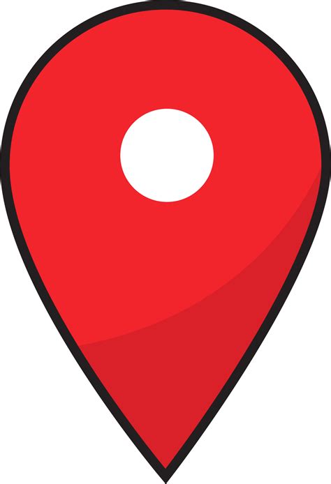 icono de signo de marcadores de lugar rojo  png