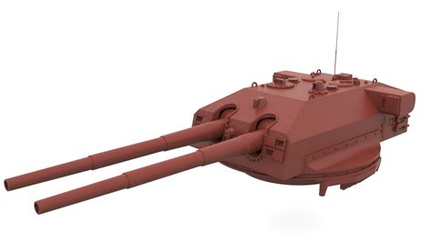 Free 3D e-100 h-class turret - TurboSquid 1495190